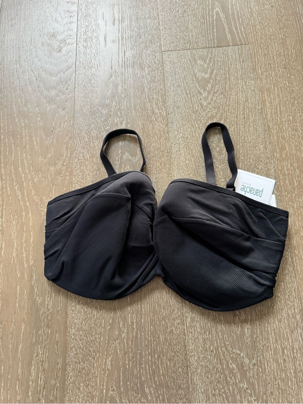 Panache Spirit Ella twisted bandeau Black Bikini Top